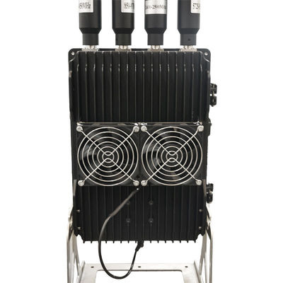 خرید سیستم سرکوب سیگنال 4 باند 450-1500MHz 50W / باند برای دفاع از هواپیماهای بدون سرنشین تولید آنلاین