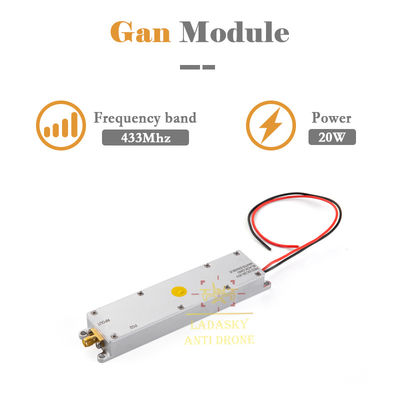 خرید 433Mhz 20W GaN Anti-Module برای سیستم Autel Anti Drone قرمز DC28-30V سیاه Gnd سفید فعال تولید آنلاین