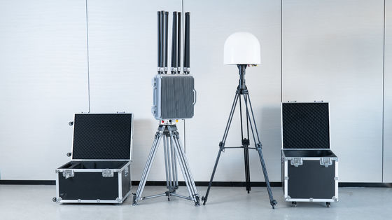 خرید 10 کیلومتر 70M-6Ghz تشخیص یکپارچه و اختلال تجهیزات ثابت فل فرکانس Jammer Detector 2.4G 5.2G 5.8G تولید آنلاین