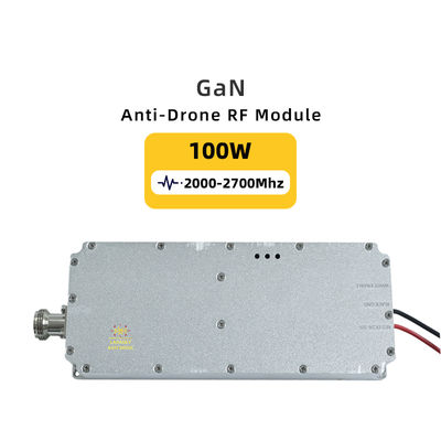 خرید 100W 2000-2700MHz ماژول ضد هواپیماهای بدون سرنشین GaN با باند گسترده برای FPV سیستم ضد هواپیماهای بدون سرنشین C-Uas Mavic 3 Autel Fpv Ua Poland ماژول RF تولید آنلاین