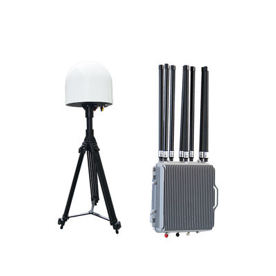 70-6GHZ Full Frequency Band Detection Fixed Drone Detection and Jamming Equipment with 360° Integrated FPV Video Transmission
