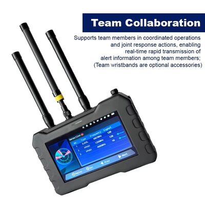 خرید ردیاب قابل حمل هواپیماهای بدون سرنشین با ردیابی باند کامل 70MHz6.2GHz، ضبط ویدیوی زنده FPV و بازرسی انتقال ویدئویی در زمان واقعی برای سیستم های هشدار حرفه ای هواپیماهای بدون سرنشین تولید آنلاین