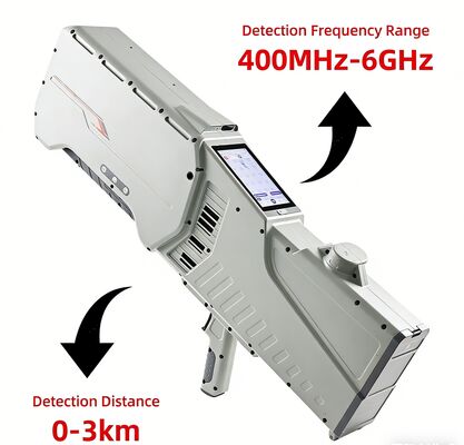 خرید دستگاه تشخیص پهپاد دستی با قابلیت تشخیص فرکانس 400 مگاهرتز تا 6 گیگاهرتز، برد 3 کیلومتر و ناوبری GPS ضد پارازیت، تجهیزات ضد پهپاد قابل حمل تولید آنلاین