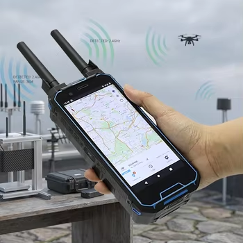 خرید دتکتور هواپیمای بدون سرنشین دستی با پروتکل تشخیص طیف UAV تجزیه و تحلیل شناسایی از راه دور و ردیابی مسیر در زمان واقعی تا محدوده 3 کیلومتر تولید آنلاین