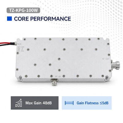 خرید ماژول تقویت کننده RF با توان بالا 100 وات 300-2700 مگاهرتز با حفاظت داخلی دما، VSWR و ALC، پوشش پهن باند برای سیستم های امنیتی کم ارتفاع تولید آنلاین