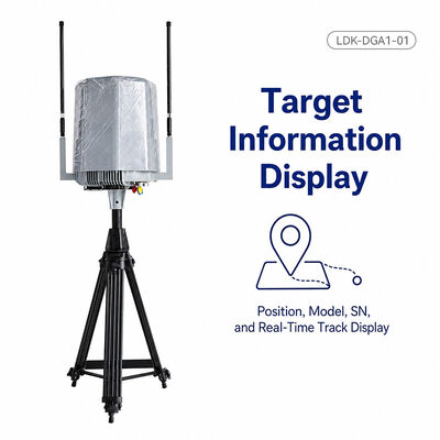 خرید 70MHz-6GHz سیستم تشخیص بدون سرنشین غیرفعال 10km Range 360° UAV Locator DJI/AUTEL ردیابی FPV Interception OEM تولید آنلاین