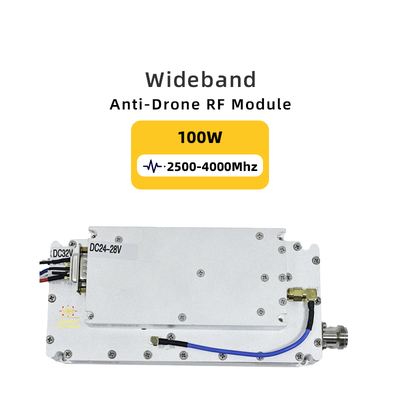 ماژول ضد پهپاد گان لورا 100 وات 2500-4000 مگاهرتز ضد حملات FPV برای DJI تقویت کننده توان RF با سیرکولاتور