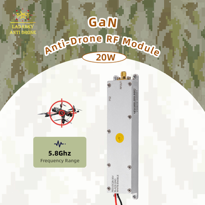 5.8GHz 20W GaN ماژول تقویت کننده قدرت RF ضد fpv ضد mavic ضد dji سیستم ضد هواپیماهای بدون سرنشین از 300-7200mhz