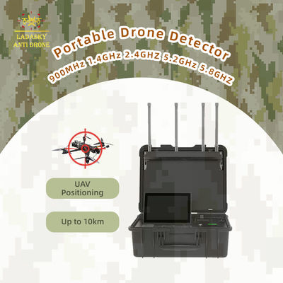 Portable Drone Detector with 5KM Range 900-5.8Ghz Full Band and 360° Full Airspace Coverage Drone Detection System